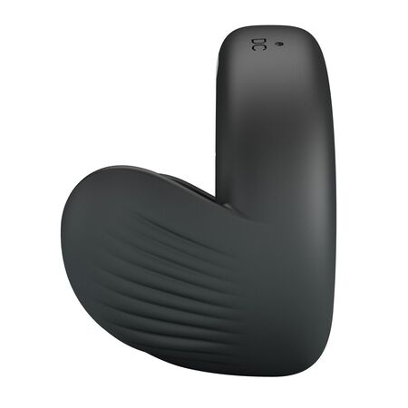 Черное эрекционное виброкольцо Quentin